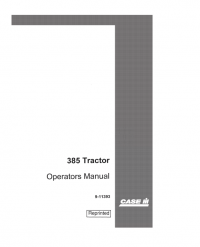 repair manual Case 385 Tractor Operator’s Manual PDF