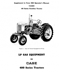 repair manual Case 400 LP Gas Wheel Tractor Set of  PDF Operator’s Manuals