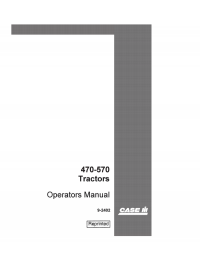 repair manual Case 470-570 Tractors Operator’s Manual PDF