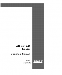 repair manual Case 446 and 448 Tractors Operator Manuals PDF