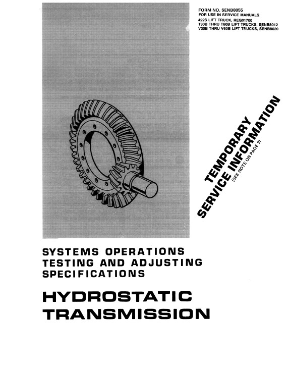 Download Cat Hydrostatic Transmission Testing Adjusting PDF