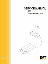 repair manual Cat Lift Trucks NPP 16N2/18N2/20N2/20N2E Service Manual PDF