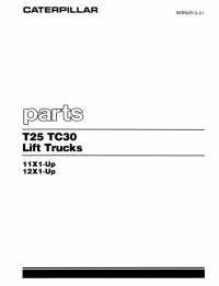 spare parts catalog Cat Lift Trucks T25, TC30 Parts Manual PDF