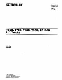 spare parts catalog Cat Lift Trucks T60D, T70D, T80D, T90D, TC100D Parts Manual PDF
