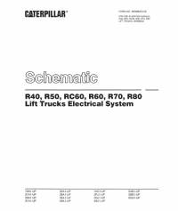 repair manual Cat Lift Trucks R40, R50, RC60, R60, R70, R80 Schematic Manual PDF