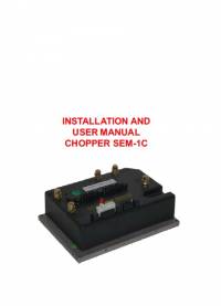 repair manual Cat Chopper SEM-1C Installation And User Manual PDF