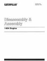 repair manual Cat Engine 1404 Disassembly & Assembly Manual PDF