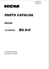 spare parts catalog Kawasaki Cummins B5.9-C Engine Parts Catalog PDF
