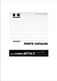 spare parts catalog Kawasaki Cummins 6BTA5.9 Engine Parts Catalog PDF