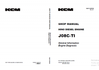repair manual Kawasaki Hino Diesel Engine J08C-TI Shop Manual PDF