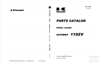 spare parts catalog Kawasaki Wheel Loader AUTHENT 115ZV Parts Catalog PDF