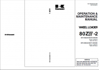 repair manual Kawasaki Wheel Loader 80ZIV-2 Operation and Maintenance Manual PDF
