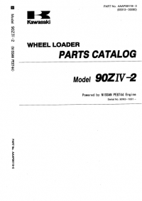 spare parts catalog Kawasaki Wheel Loader 90ZIV-2 Parts Catalog PDF