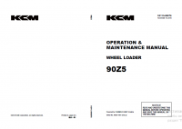 repair manual Kawasaki Wheel Loader 90Z5 Operation and Maintenance Manual PDF