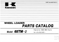 spare parts catalog Kawasaki Wheel Loader 65TM-2 Parts Catalog PDF
