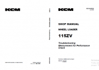 repair manual Kawasaki Wheel Loader 115ZV Set of Shop Manual PDF