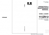 repair manual Kawasaki Wheel Loader 115ZIV-2 Operation and Maintenance Manual PDF