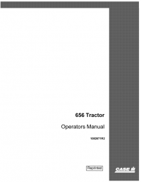 repair manual Case 656 Tractor PDF Operator’s Manual