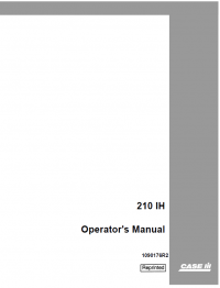 repair manual Case 210 IH PDF Operator’s Manual