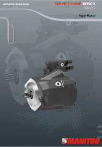 repair manual Manitou SERVICE PUMP BOSCH SERIE 10 Repair Manual PDF