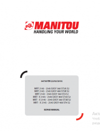 repair manual Manitou MRT/MRT- X 2145 - 2545 EASY 360/400 ST3A/ST4 S2 Repair Manual PDF