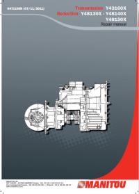 repair manual Manitou Y48130X, Y43160X, Y8140X, Y48150X Repair Manual PDF