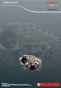 repair manual Manitou GEAR BOX HSE07/10 Repair manual PDF
