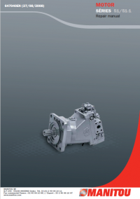 repair manual Manitou MOTOR Series 51/51-1 Repair manual PDF