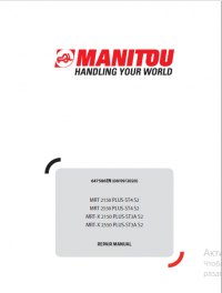 repair manual Manitou MRT 2150/2550 PLUS-ST4 S2, MRT-X 2150/2550 PLUS-ST3A S2 Repair Manual PDF