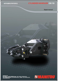 repair manual Manitou Cylinder Handler CH 10 Repair Manual PDF
