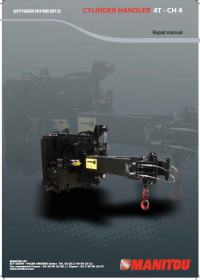 repair manual Manitou Cylinder Handler 4T - CH 4 Repair Manual PDF