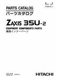 spare parts catalog Hitachi Equipment Components Parts Zaxis 35U-2 Parts Catalog PDF