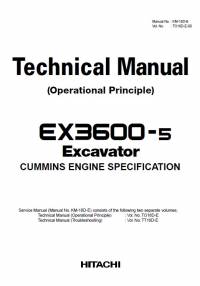 repair manual Hitachi Excavator EX3600-5 Technical Manual (Operational Principle) PDF