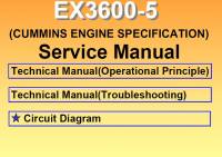 repair manual Hitachi Excavator EX3600-5 Technical Manuals (Operational Principle & Troubleshooting & Diagrams)