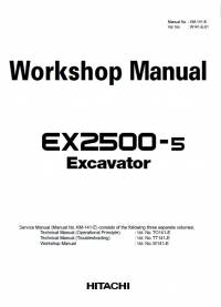 repair manual Hitachi Excavator EX2500-5 Workshop Manual PDF