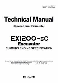 repair manual Hitachi Excavator EX1200-5 Technical Manual (Operational Principle) PDF
