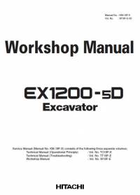 repair manual Hitachi Excavator EX1200-5D Workshop Manual PDF