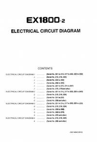 repair manual Hitachi Excavator EX1800-2 Electrical Circuit Diagram PDF