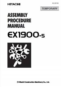 repair manual Hitachi Excavator EX1900-5 Assembly Procedure Manual PDF