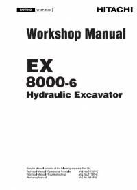 repair manual Hitachi Hydraulic Excavator EX8000-6 Workshop Manual PDF