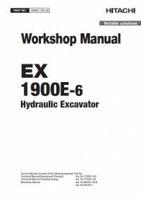 repair manual Hitachi Hydraulic Excavator EX1900E-6 Workshop Manual PDF
