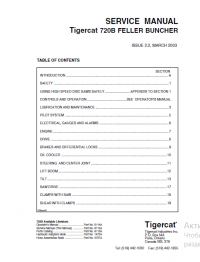 repair manual Tigercat 720B FELLER BUNCHER Operations and Service Manual PDF