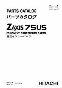 spare parts catalog Hitachi Equipment Components Parts Zaxis 75US Parts Catalog PDF