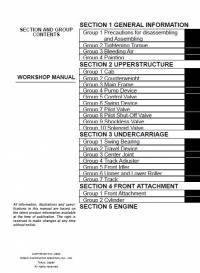 repair manual Hitachi Excavator Zaxis 80SB, 80SBLC Workshop Manual PDF