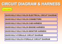 repair manual Hitachi Excavator Zaxis 160LC/180LC/180LCN Circuit Diagram & Harness PDF