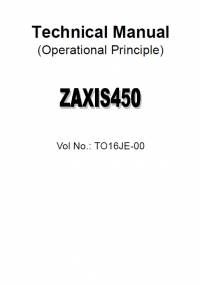 repair manual Hitachi Excavator Zaxis 450 Operational Principle Technical Manual PDF