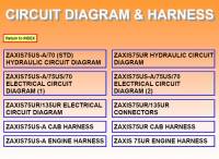 repair manual Hitachi Excavator Zaxis 75US-A/75UR Circuit Diagram & Harness PDF