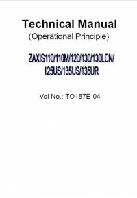 repair manual Hitachi Excavator Zaxis 110/110M/120/125US/130/130LCN/135US/135UR Technical Manual PDF