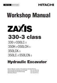 repair manual Hitachi Hydraulic Excavator Zaxis 330-3 class Workshop Manual PDF