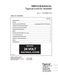 repair manual Tigercat 610, 610C SKIDDER Operators and Service Manual PDF